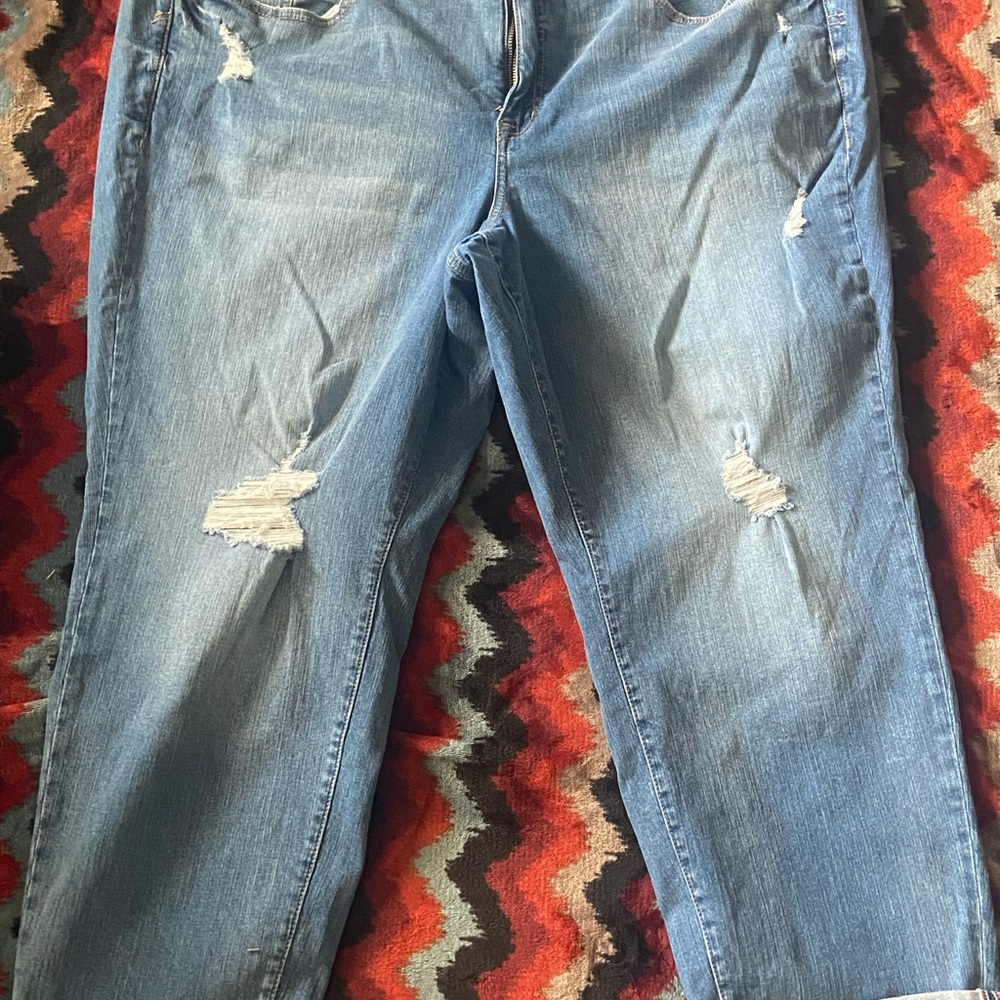 Torrid Blue Perfect Boyfriend Ankle Vintage Stretch